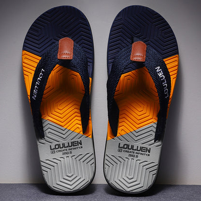 High Quality Hot Sale Men Flip Flops Summer Fashion Breathable Casual Beach Slippers for Outdoor & Comfortable Walking