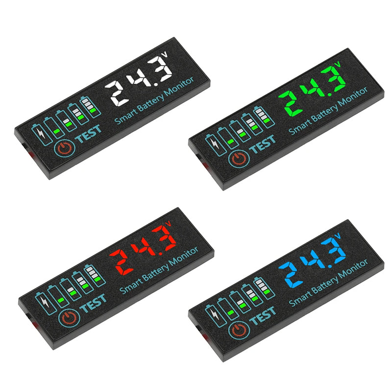 Battery Voltage Meter with LCD Display – 3S-12S Module Capacity Tester for 18650/Li-ion/LiPo