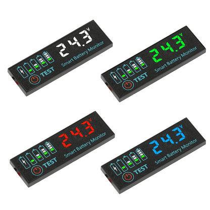 Battery Voltage Meter with LCD Display – 3S-12S Module Capacity Tester for 18650/Li-ion/LiPo