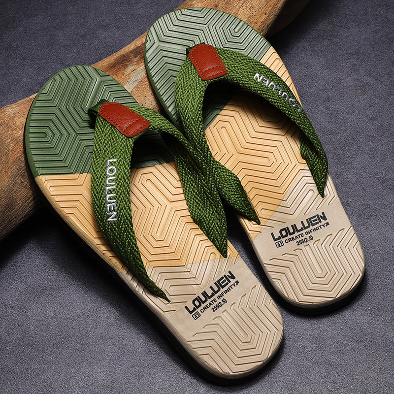 High Quality Hot Sale Men Flip Flops Summer Fashion Breathable Casual Beach Slippers for Outdoor & Comfortable Walking