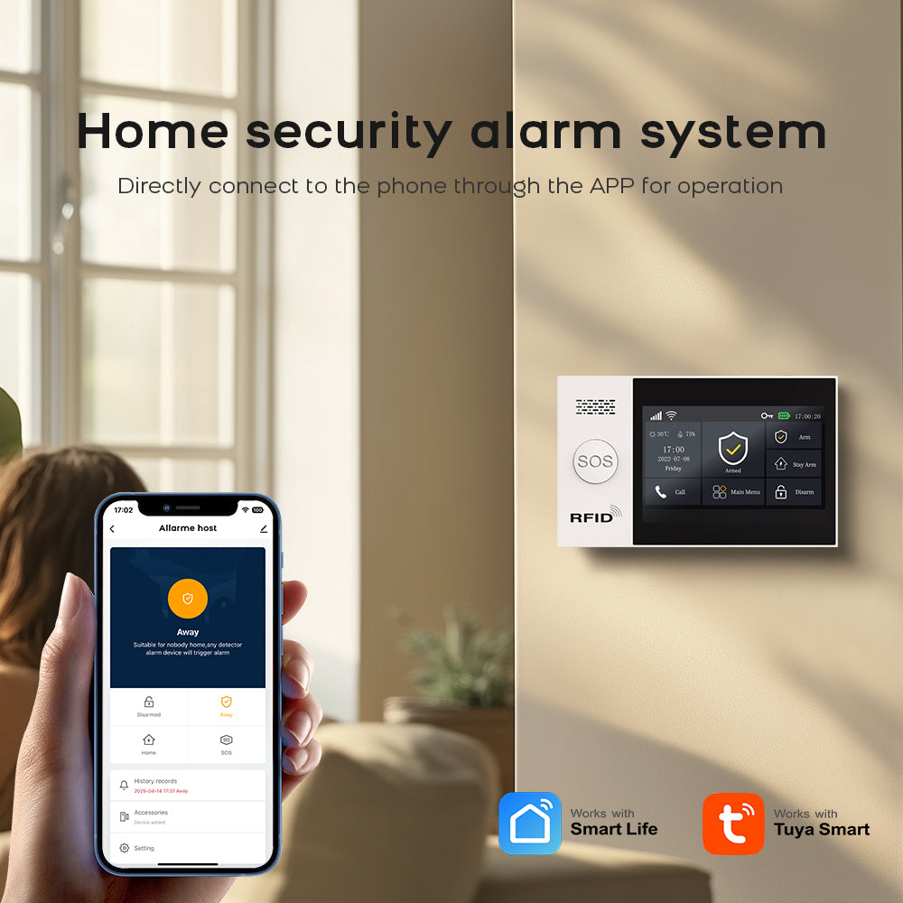 Tuya Smart Life 4G Home Alarm Security System Kit WiFi AlexaReady With Door  Motion Sensor Protecti 1