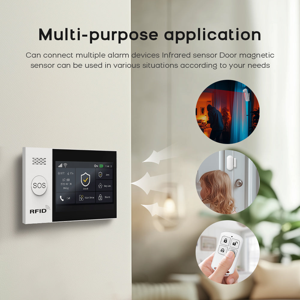 Tuya Smart Life 4G Home Alarm Security System Kit WiFi AlexaReady With Door  Motion Sensor Protecti 3