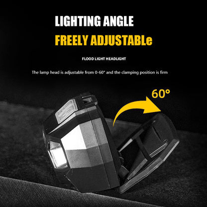 Tactical FAST MICH Helmet Light Sensor Headlamp, Waterproof USB Rechargeable Signal Light for Hunting & Fishing