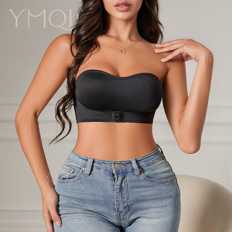 Seamless Front Button Bra For Women Strapless No Padding UltraComfortable Smooth Underwear 1