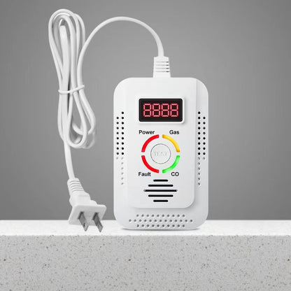 Combustible Gas Leak Detector  CO Monitor Natural Gas Detector For CO LNG LPG Methane Protection 6