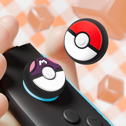 4pcs Cute Silicone Soft Thumb Grips – Joystick Cap & Analog Stick Cover for Switch Joy-Con Controllers