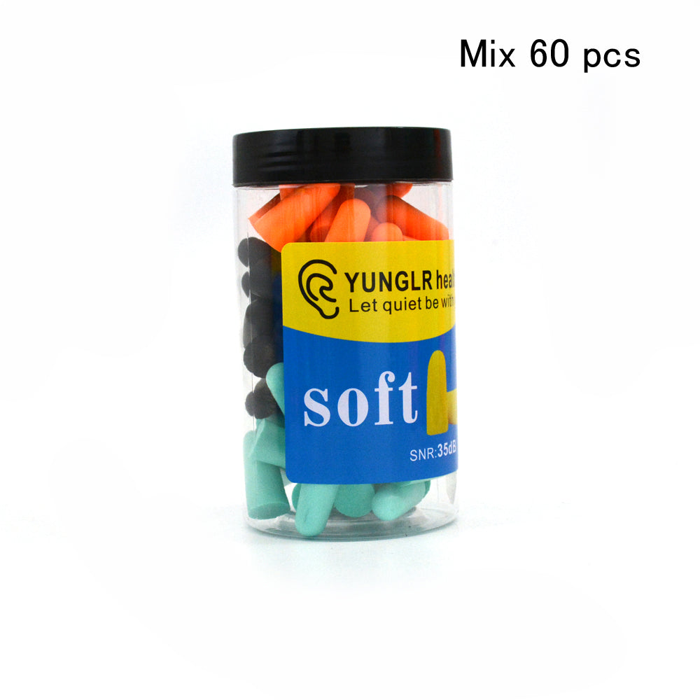 Soft Foam Earplugs For Sleeping Noise Reduction Sound Cancelling Travel Ear Plugs Protection AntiBr 10