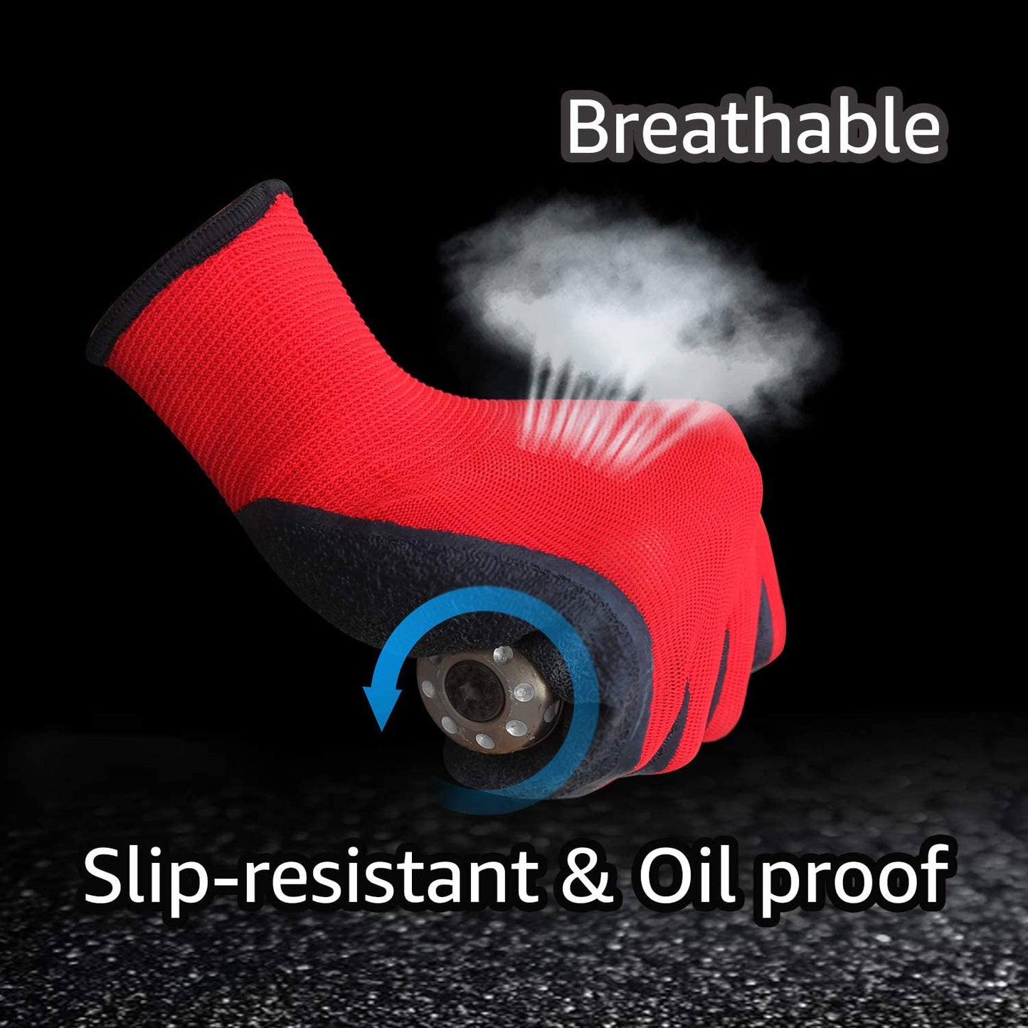 Nylon Protective Work Gloves For Men  Women Construction Gardening Running Safety Grip Working Glov 1