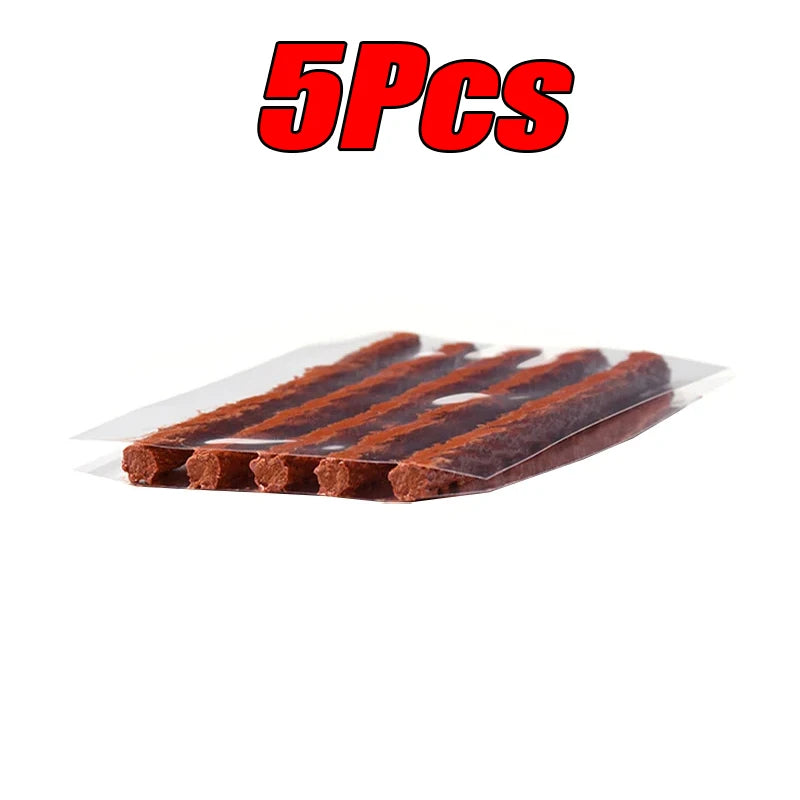Car Tire Repair Tool Kit With Rubber Strip  Tubeless Tyre Puncture Studding Plug For Motorcycle Tru 9