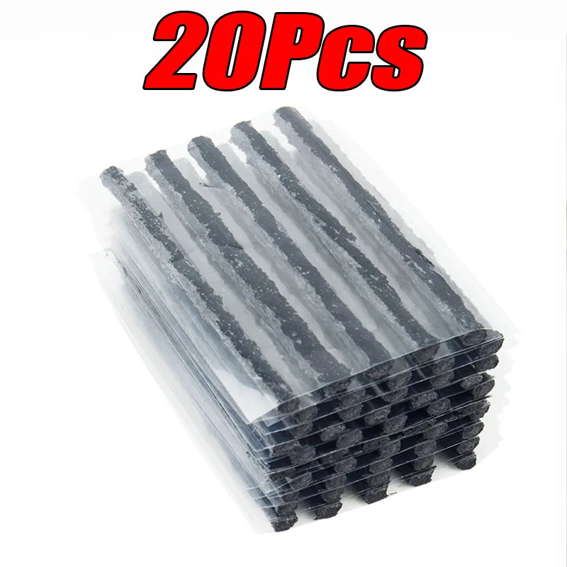 Car Tire Repair Tool Kit With Rubber Strip  Tubeless Tyre Puncture Studding Plug For Motorcycle Tru 10