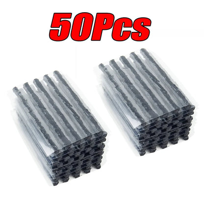 Car Tire Repair Tool Kit With Rubber Strip  Tubeless Tyre Puncture Studding Plug For Motorcycle Tru 11