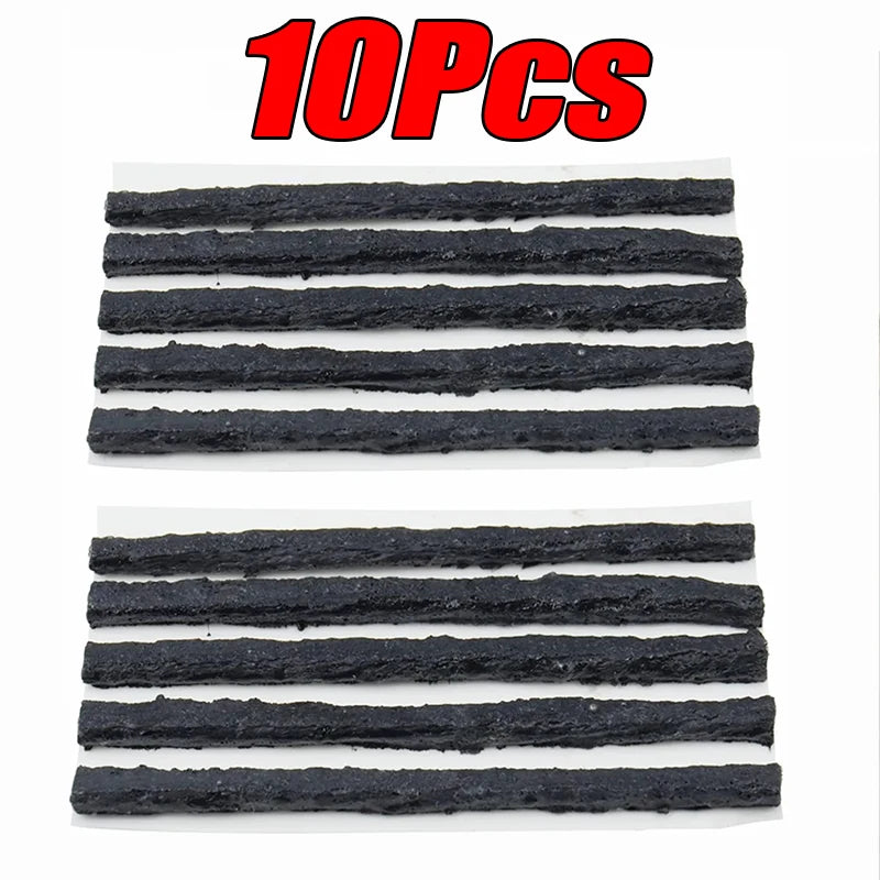 Car Tire Repair Tool Kit With Rubber Strip  Tubeless Tyre Puncture Studding Plug For Motorcycle Tru 12