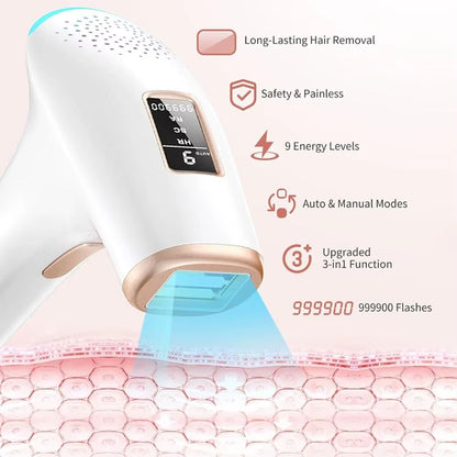 IPL Hair Removal Device  999900 Flashes Laser Hair Remover For Face Bikini  Full Body At Home 1