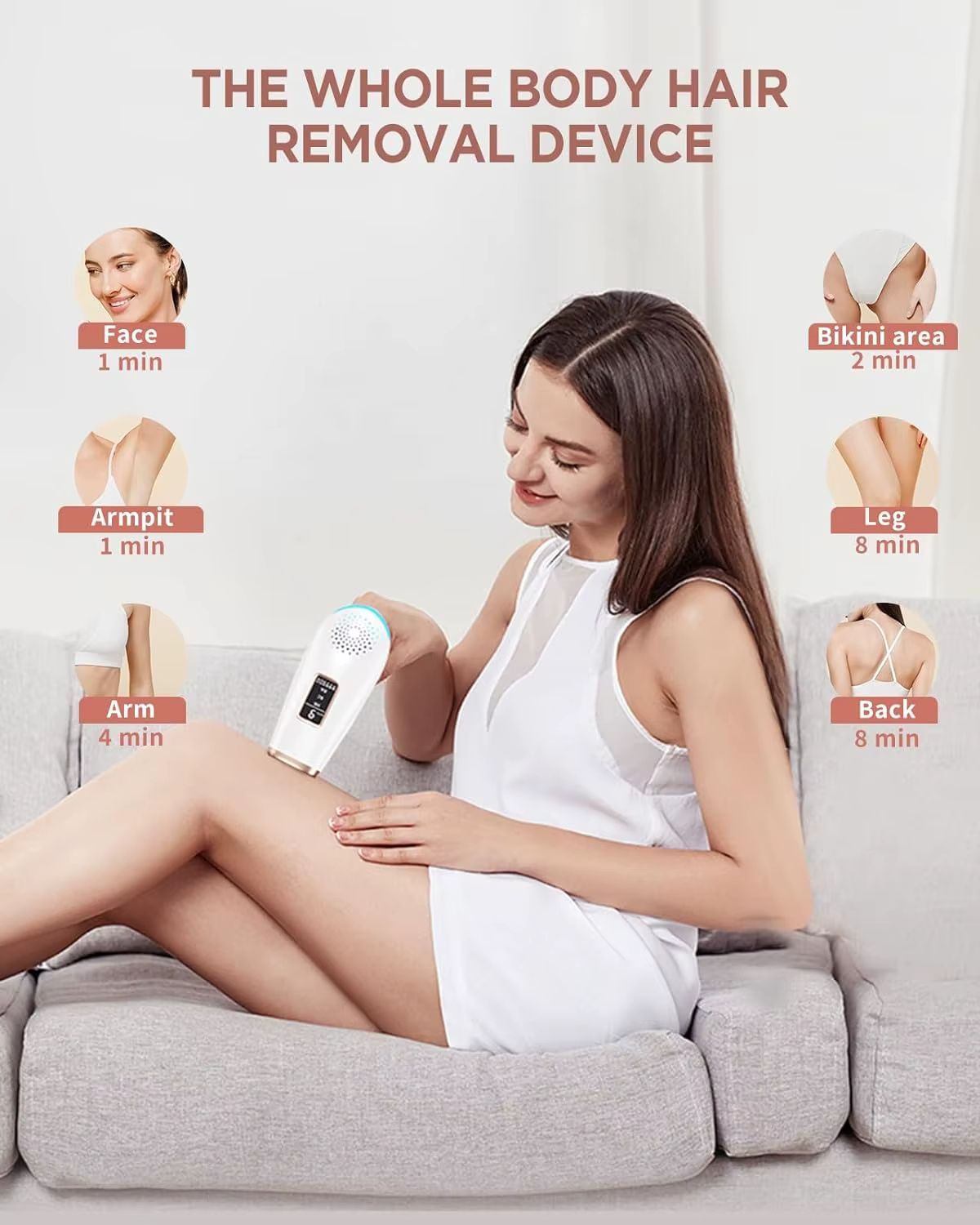 IPL Hair Removal Device  999900 Flashes Laser Hair Remover For Face Bikini  Full Body At Home 5