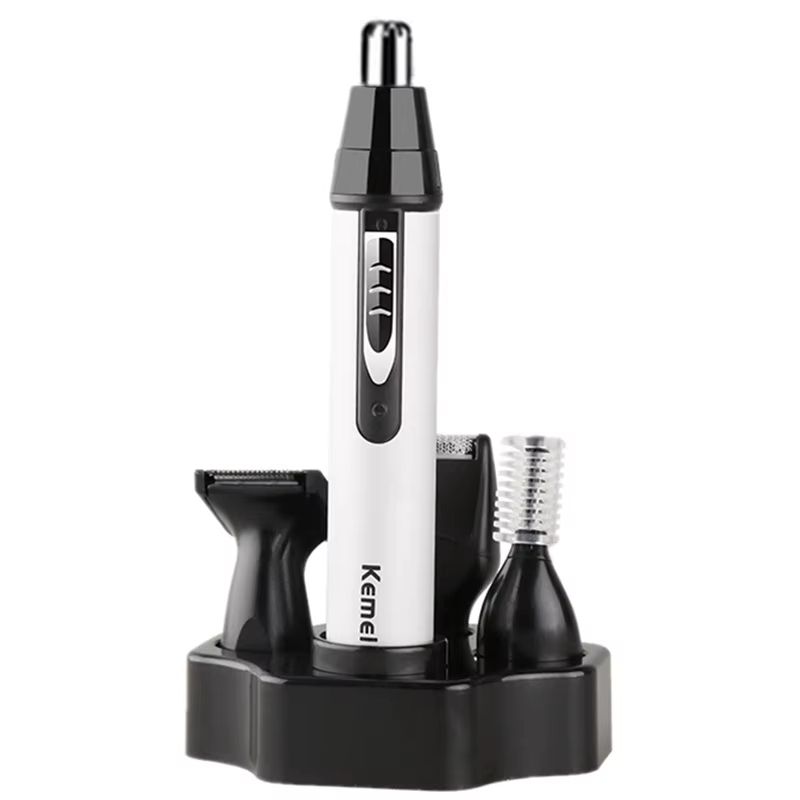 Rechargeable Nose And Ear Hair Trimmer For Men  AllinOne Electric Grooming Kit For Beard Eyebrows A 2