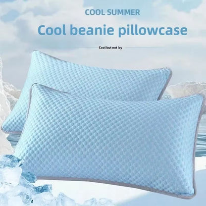 Cooling Pillowcase For Summer  Ice Silk Soft Breathable And Washable Pillow Cover 48x74cm No Pillow 1