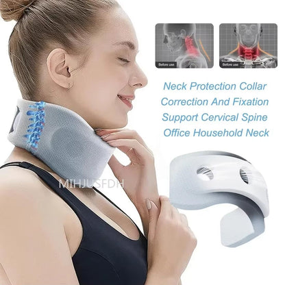 Adjustable Cervical Neck Support Pillow  Soft Foam Travel  Pain Relief Cushion For Airplane Or Home 1