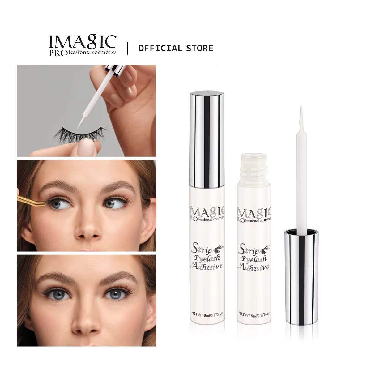 IMAGIC Eyelash Extension Glue – 5ml Fast-Dry, Waterproof, Transparent Adhesive for False Lashes