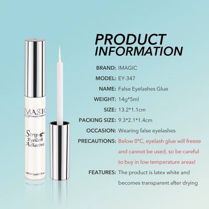 IMAGIC Eyelash Extension Glue  5ml FastDry Waterproof Transparent Adhesive For False Lashes 5
