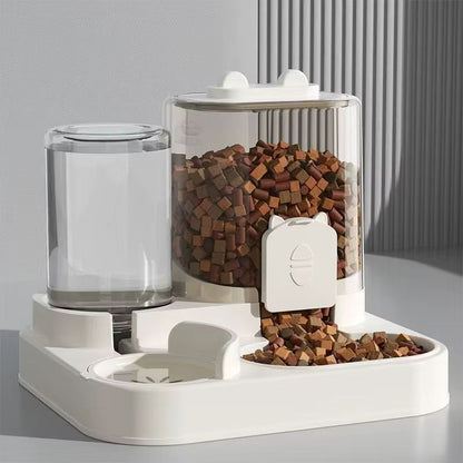 Automatic Pet Feeder And Water Dispenser  Large Capacity Dog  Cat Food Bowl With Water Fountain 7