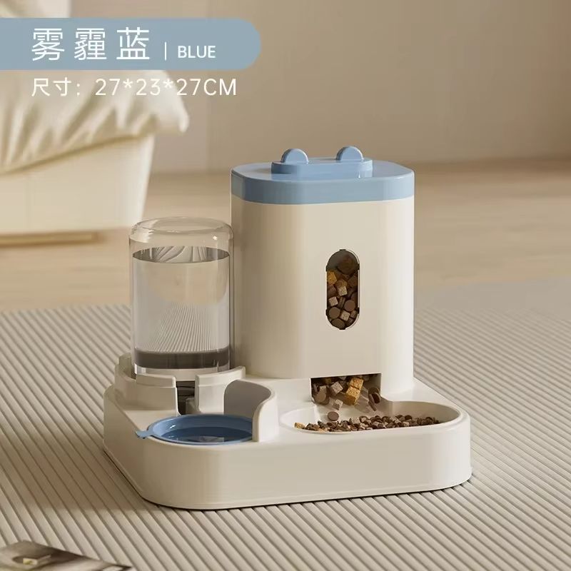 Automatic Pet Feeder And Water Dispenser  Large Capacity Dog  Cat Food Bowl With Water Fountain 8