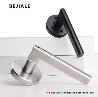 HomeGuard Stainless Bathroom Handle Lock With Indicator 2