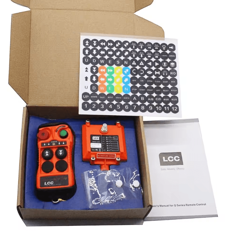 LCC Q200 Industrial Crane Remote Control 2 Button Wireless Hoist Controller 2