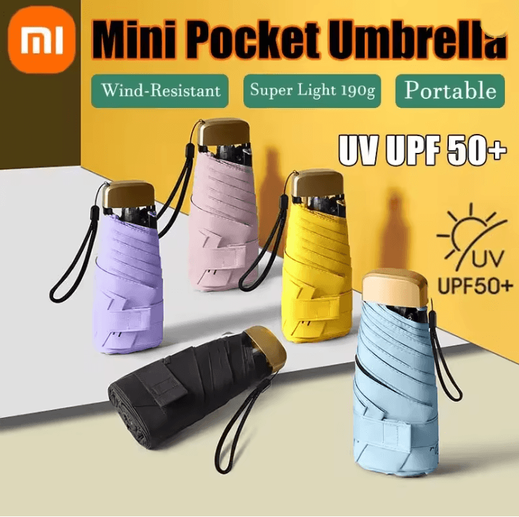 Xiaomi Capsule Mini Umbrella Ultra Light Dual Use Rain and UV Pocket Umbrella