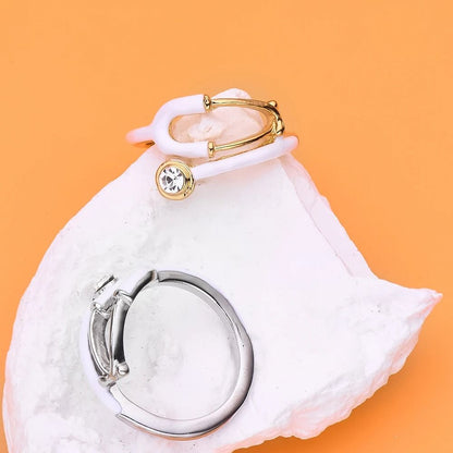 Crystal Stethoscope Ring For Doctors And Nurses 3