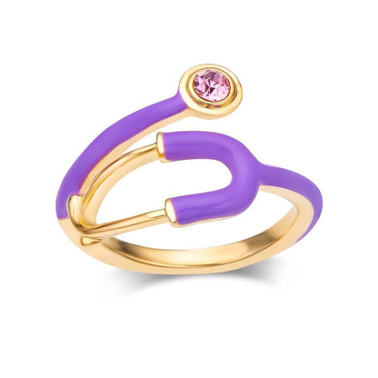 Crystal Stethoscope Ring For Doctors And Nurses 8