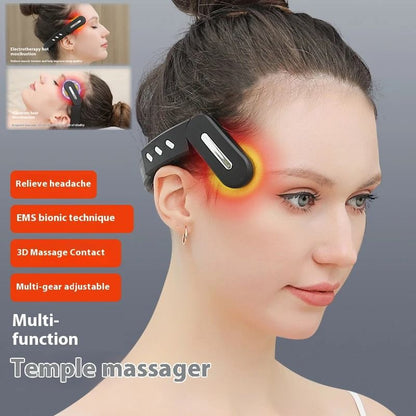 Head Temple Massager for Sleep Relief and Headache Therapy