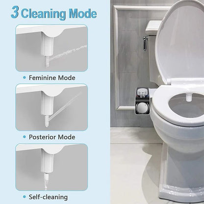 NonElectric Bidet Toilet Seat Attachment With Dual Nozzles 4