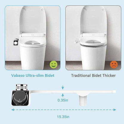 NonElectric Bidet Toilet Seat Attachment With Dual Nozzles 5