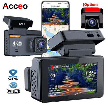 Xiaomi 4K Dual Lens Dash Cam with GPS WiFi & 24H Parking Monitor