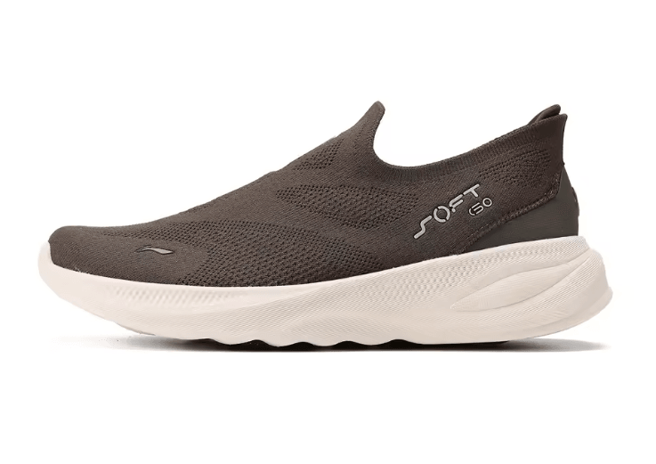 Li Ning Soft Go 2 Knit Mens Slip On Walking Sneakers 5