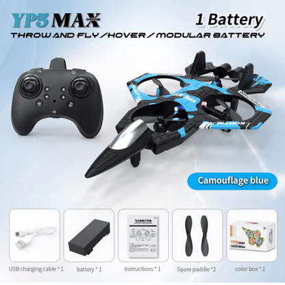 YP3 RC Foam Jet Glider With 24 GHz Stunt RC Helicopter Mode And LED Lights 2