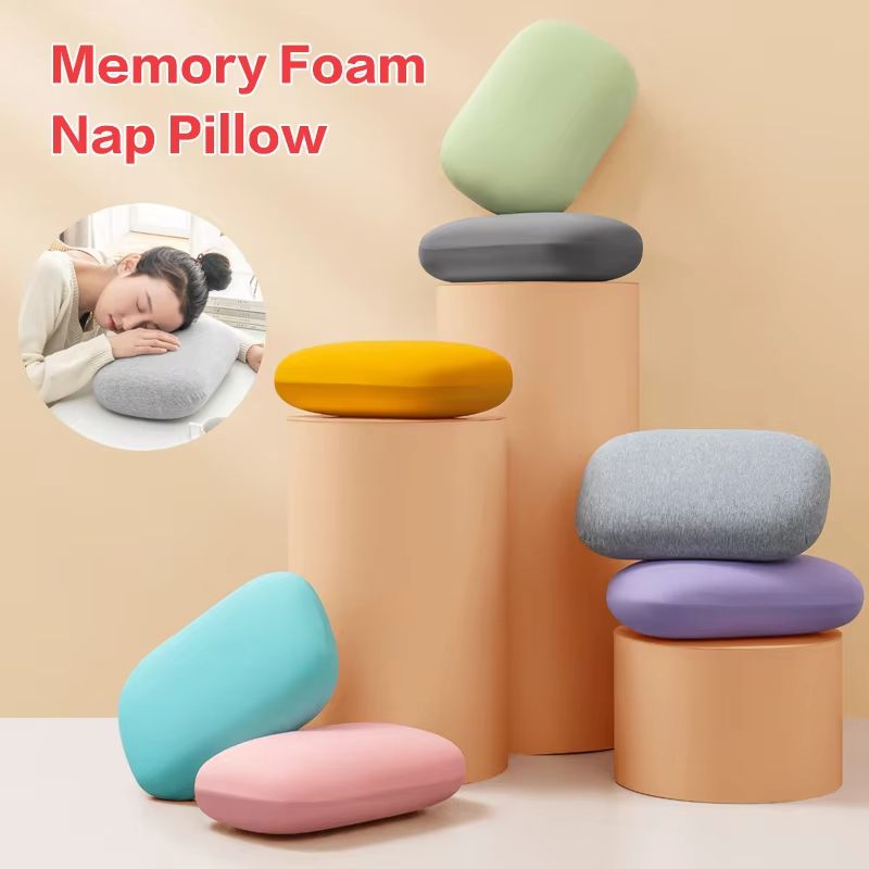 Memory Foam Travel Neck Pillow  Ergonomic Slow Rebound For Cervical Support  Restful Sleep 2