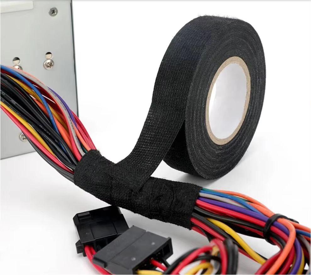 HeatResistant Adhesive Cloth Tape  15M Flame Retardant Automotive Wire Harness Wrap 3