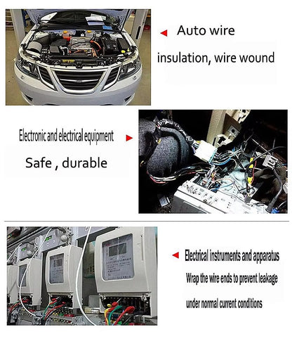 HeatResistant Adhesive Cloth Tape  15M Flame Retardant Automotive Wire Harness Wrap 4