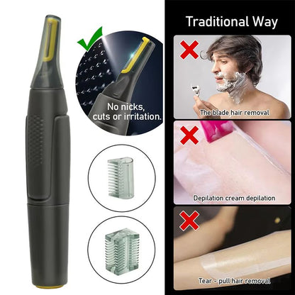 UltraThin Nose  Ear Hair Trimmer  Waterproof Portable Grooming Tool For Men 2
