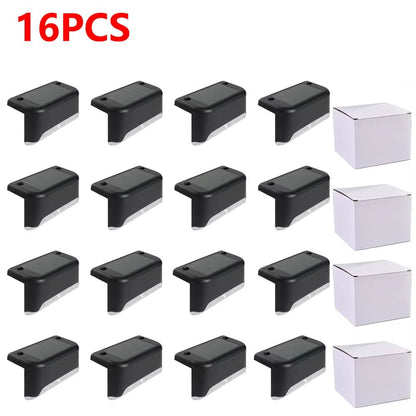 Solar LED Step Lights  Warm White Waterproof Outdoor Lighting For Stairs Patio  Fence 13