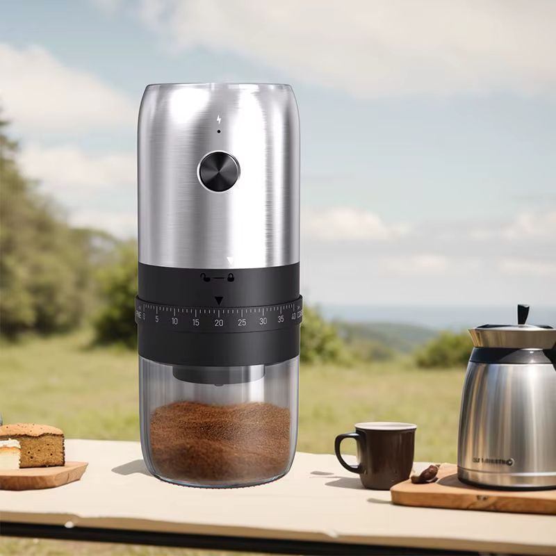 Rechargeable Electric Coffee Grinder  1800mAh Portable Burr Grinder With 40 Adjustable Settings 4