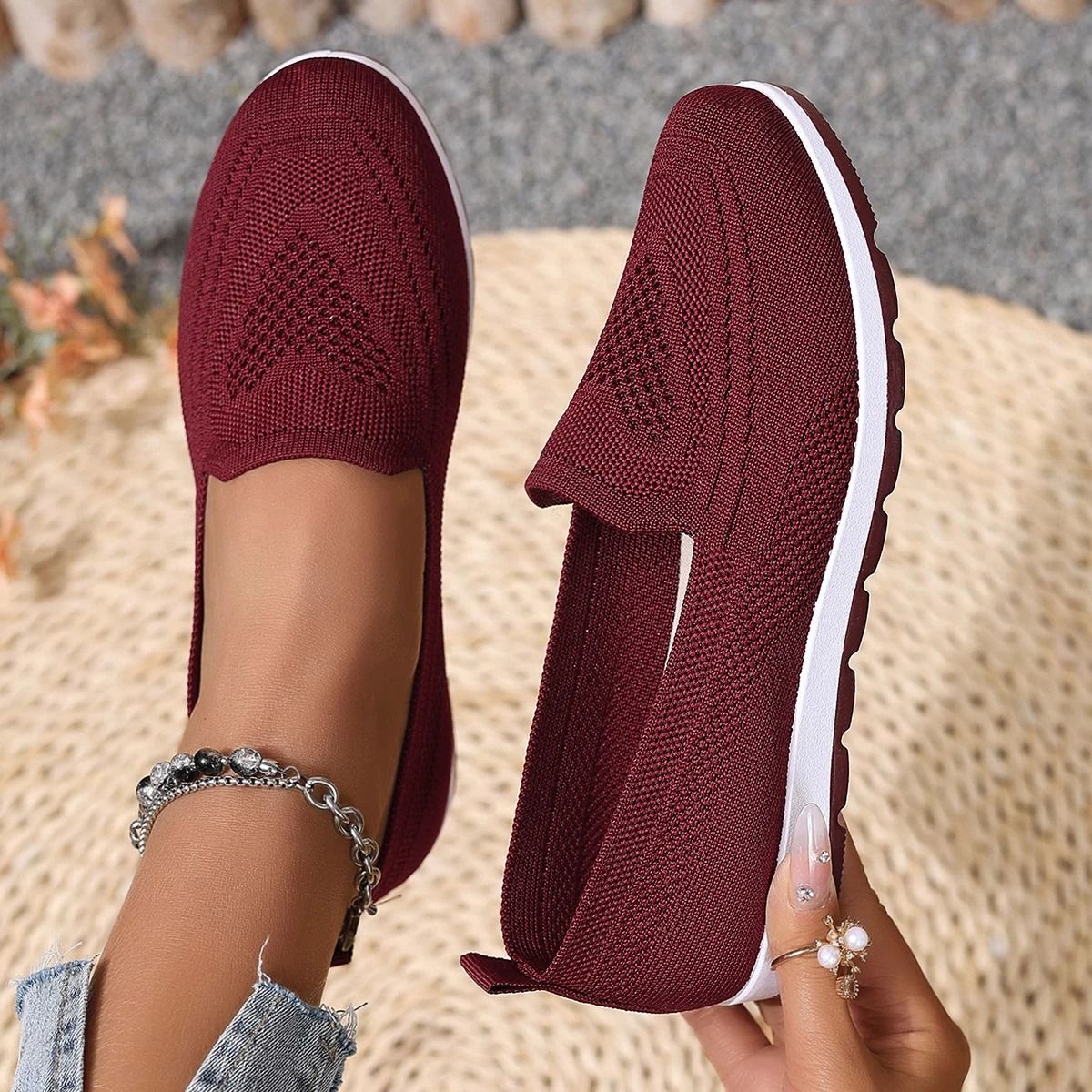 Lightweight Women Casual Walking Shoes With Breathable Mesh And Anti Slip Comfort Sole For Daily Fi 9
