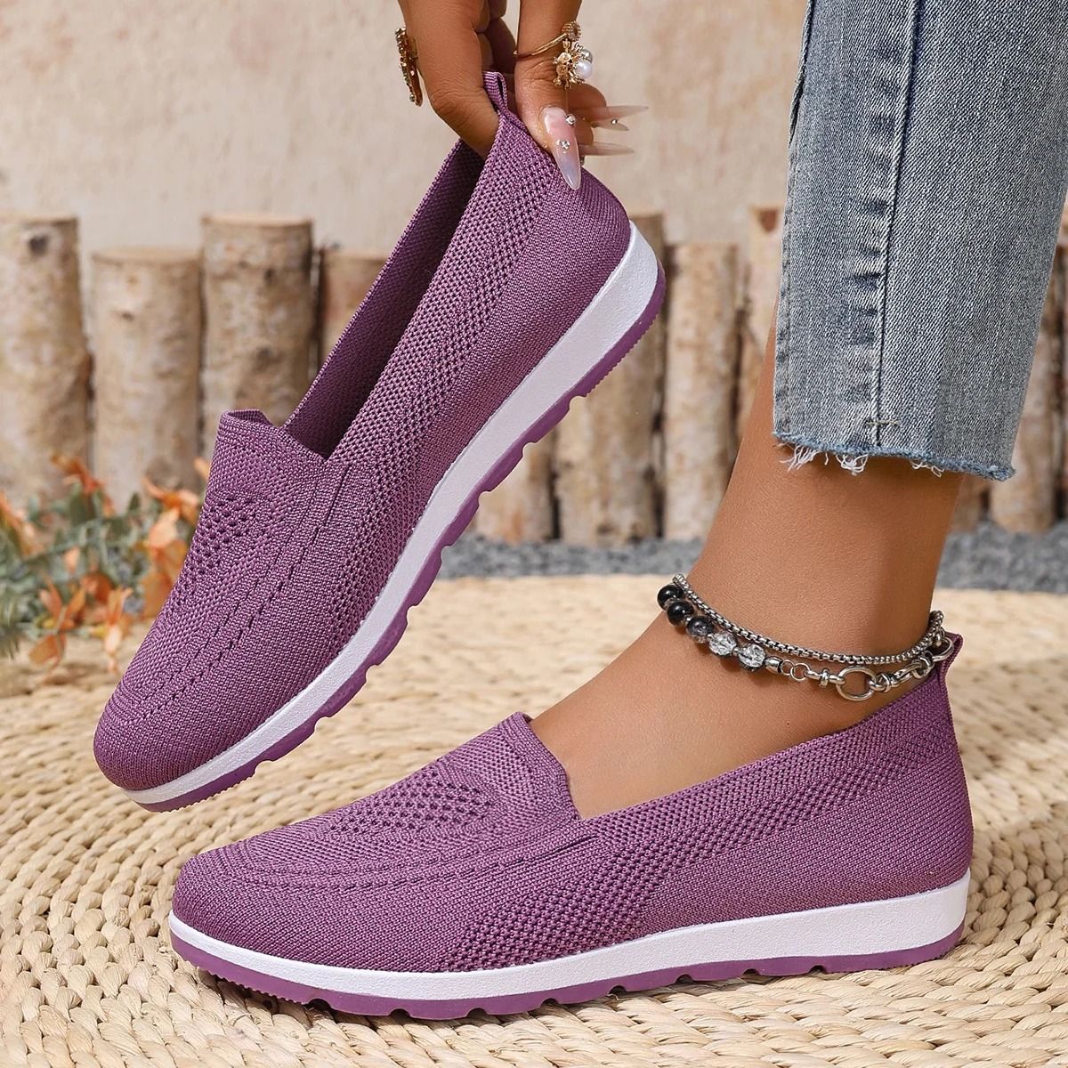 Lightweight Women Casual Walking Shoes With Breathable Mesh And Anti Slip Comfort Sole For Daily Fi 4