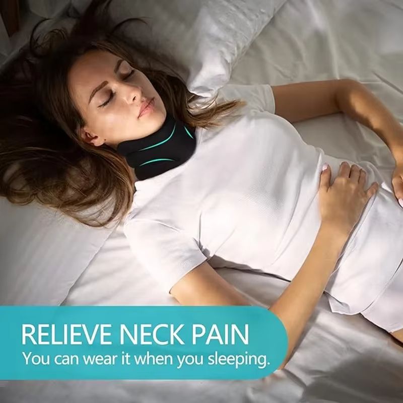 Adjustable Soft Cervical Neck Brace  Foam Support Collar For Pain Relief Travel  Posture Correction 3