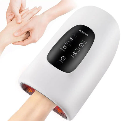 Wireless Electric Hand Massager with Heat and Air Compression for Pain Relief and Relaxation