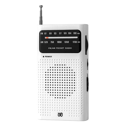 Mini Portable AM FM Radio With AA Battery Power  Pocket Size Analog Tuner For Travel And Emergency  6
