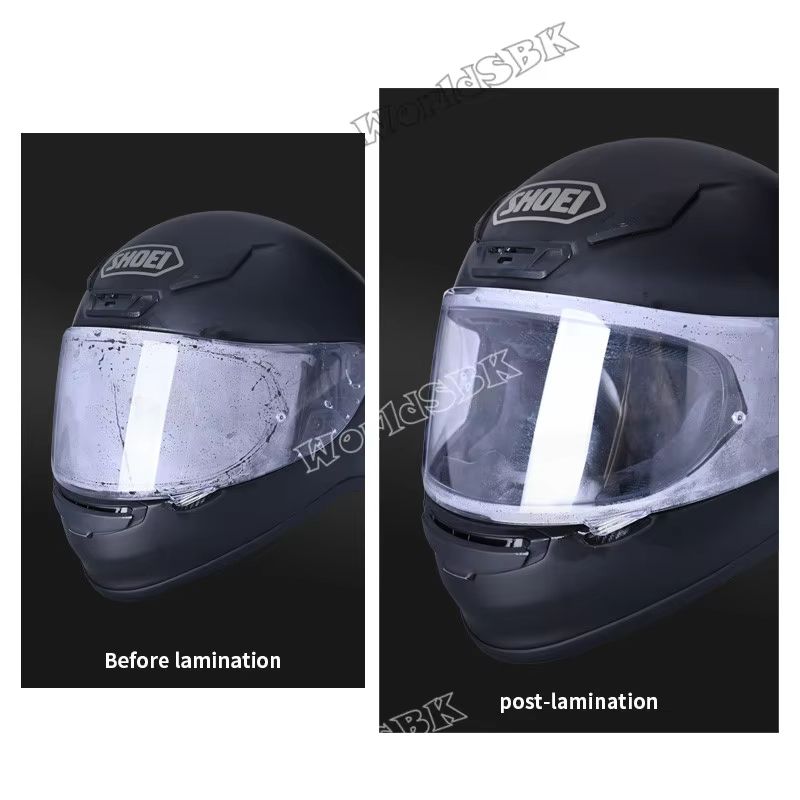 AntiFog Helmet Visor Film  Clear Lens Insert For SHOEI Z7 NXR RF1200 GTAir CNS1 And More 4