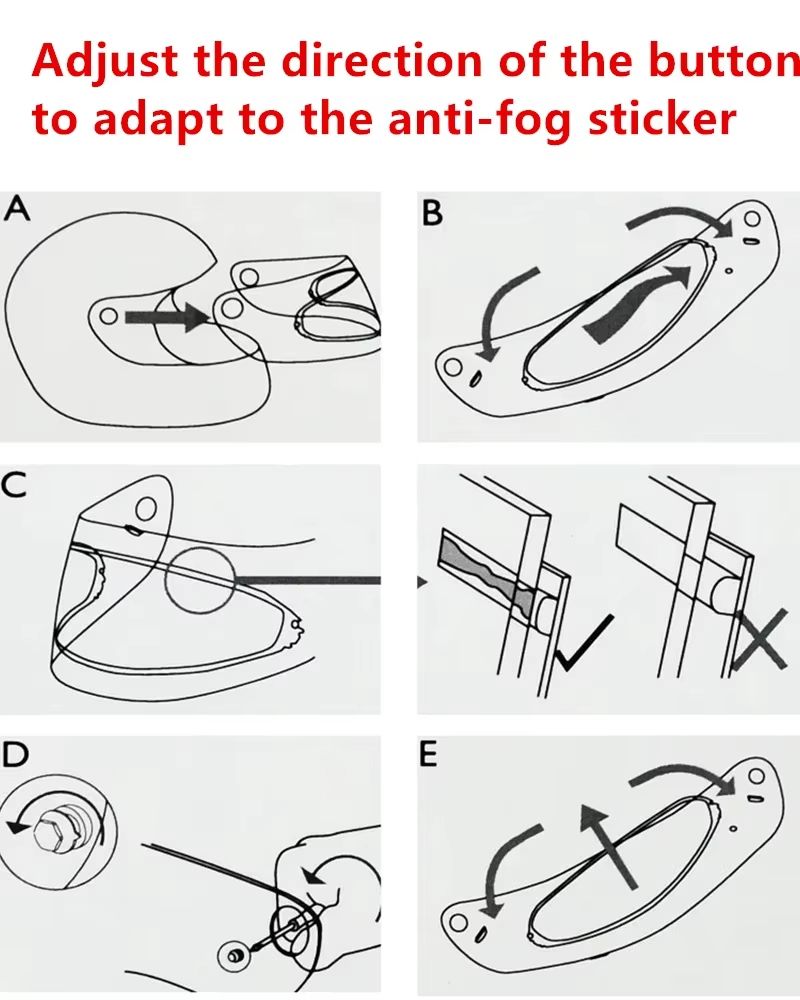 AntiFog Helmet Visor Film  Clear Lens Insert For SHOEI Z7 NXR RF1200 GTAir CNS1 And More 5
