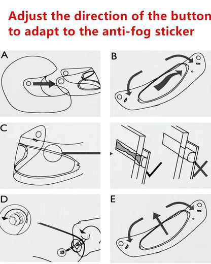 AntiFog Helmet Visor Film  Clear Lens Insert For SHOEI Z7 NXR RF1200 GTAir CNS1 And More 5